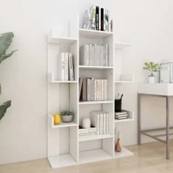 vidaXL Estanterías-Estantería librería madera contrachapada 86x25,5x140 cm