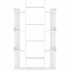 vidaXL Estanterías-Estantería librería madera contrachapada 86x25,5x140 cm