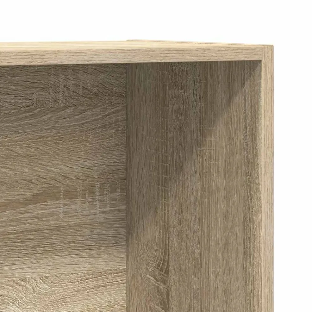 vidaXL Estanterías-Estantería libros/mueble TV contrachapada roble 36x30x114 cm