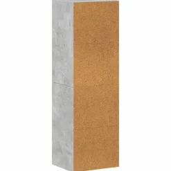 vidaXL Estanterías-Estantería libros/mueble TV contrachapada hormigón 36x30x114cm