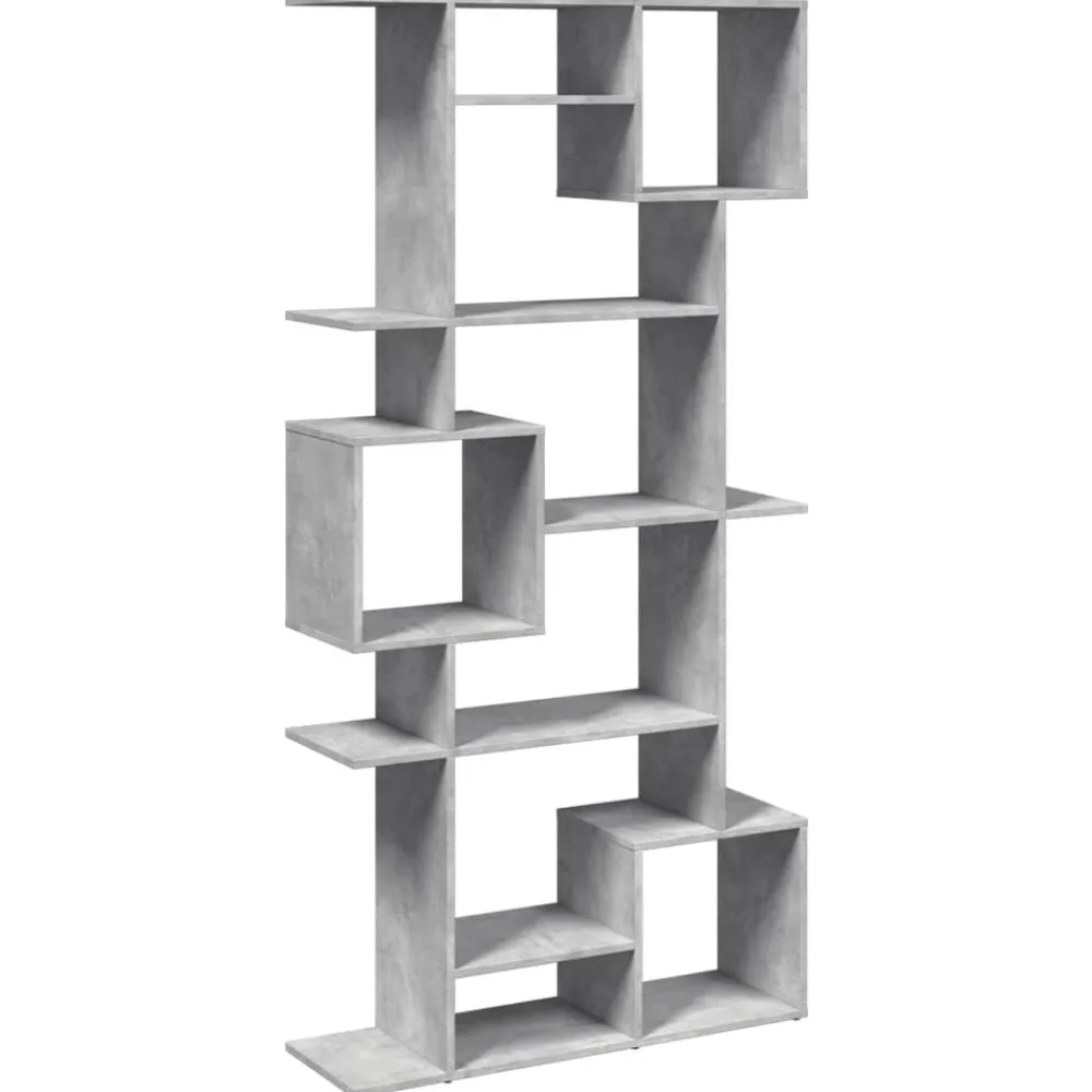 vidaXL Estantería madera contrachapada gris hormigón 92x29x188 cm Gris hormigón Best