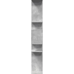 vidaXL Estantería madera contrachapada gris hormigón 92x29x188 cm Gris hormigón Best