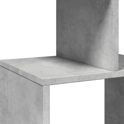vidaXL Estantería madera contrachapada gris hormigón 92x29x188 cm Gris hormigón Best