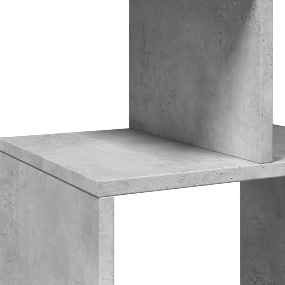 vidaXL Estantería madera contrachapada gris hormigón 92x29x188 cm Gris hormigón Best