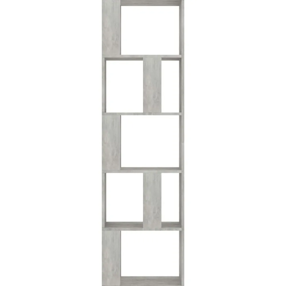 vidaXL Estantería madera contrachapada gris hormigón 45x24x159cm Gris hormigón Clearance