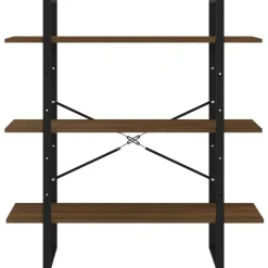 vidaXL Estanterías-Estantería madera contrachapada roble ahumado 100x30x105 cm