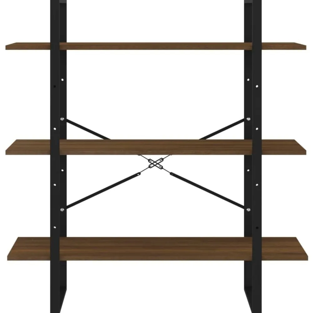 vidaXL Estanterías-Estantería madera contrachapada roble ahumado 100x30x105 cm
