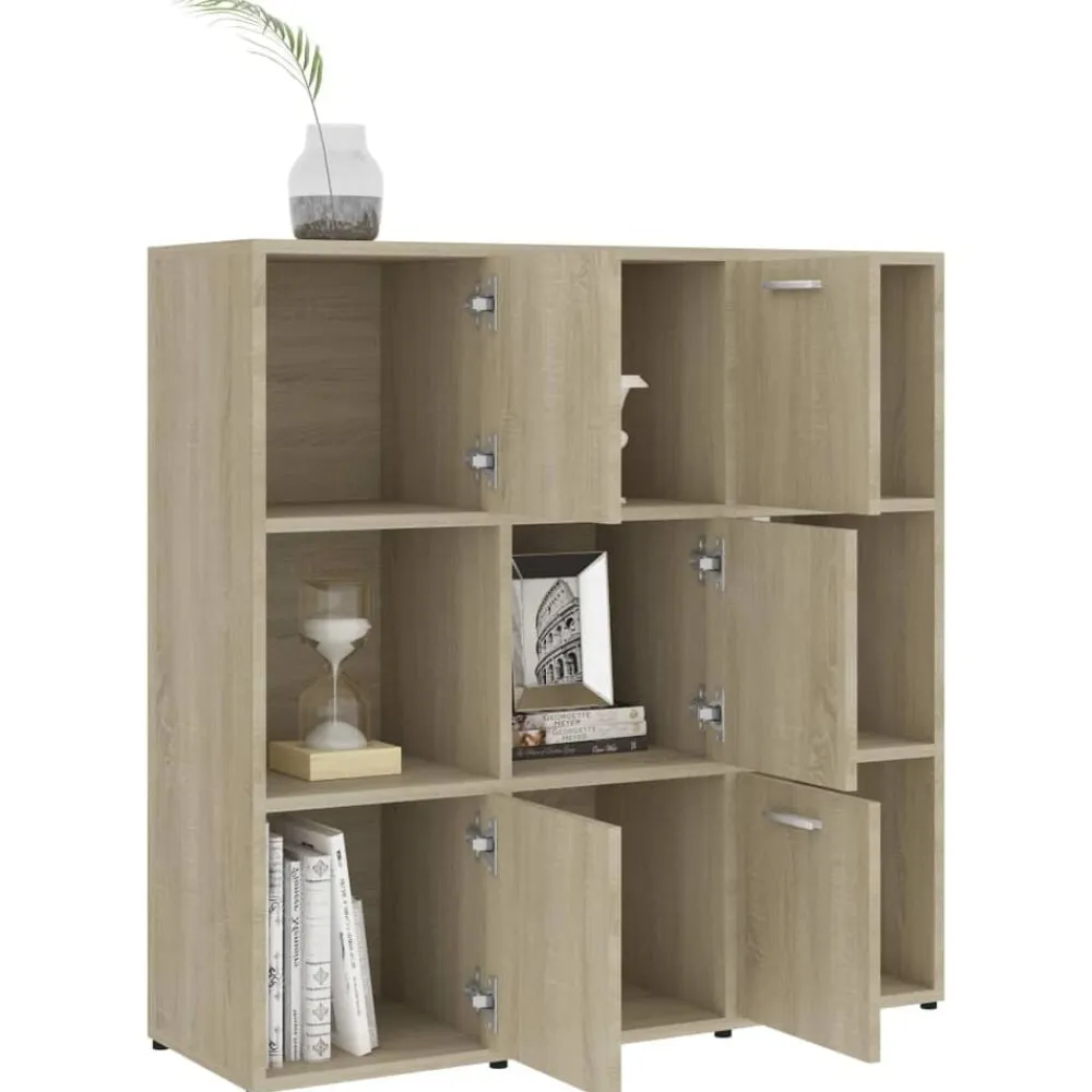 vidaXL Estanterías-Estantería madera contrachapada color 90x30x90 cm