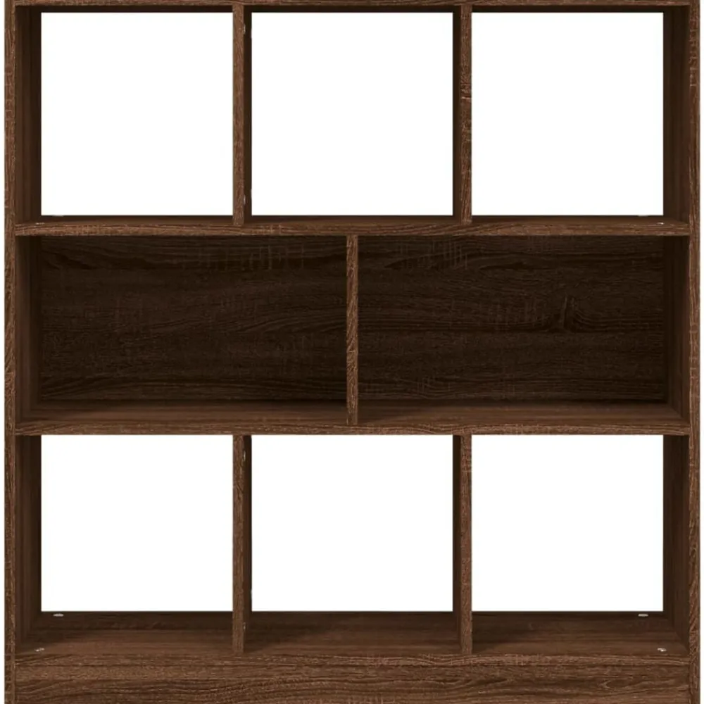 vidaXL Estanterías-Estantería madera contrachapada marrón roble 97,5x29,5x100 cm