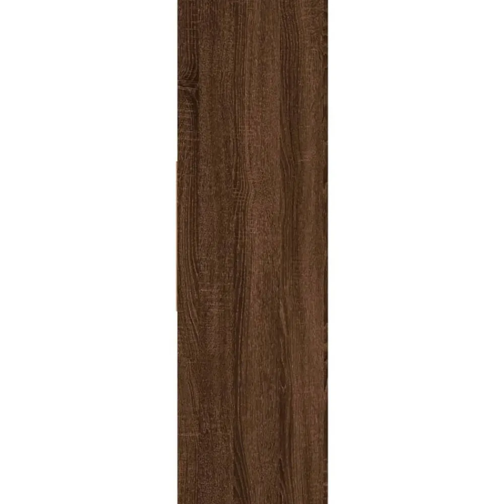 vidaXL Estanterías-Estantería madera contrachapada marrón roble 97,5x29,5x100 cm