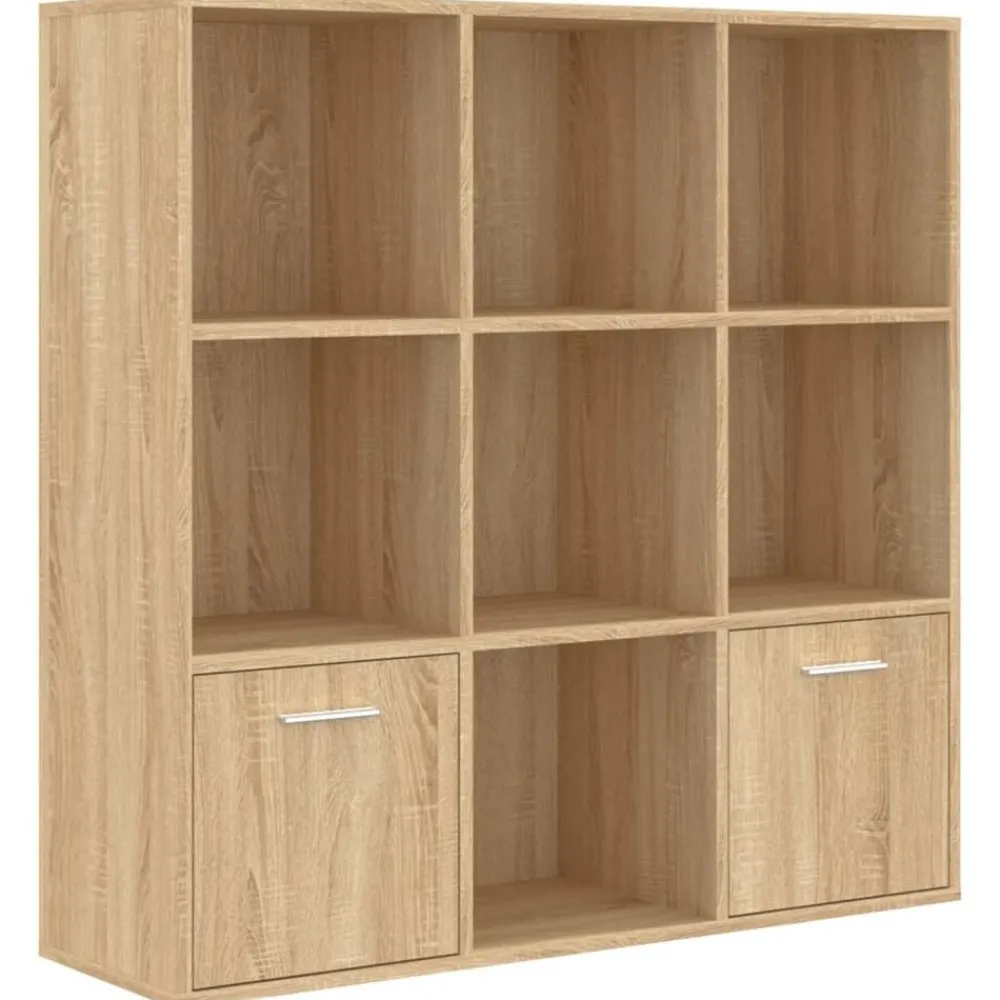 vidaXL Estanterías-Estantería madera contrachapada color 98x30x98cm