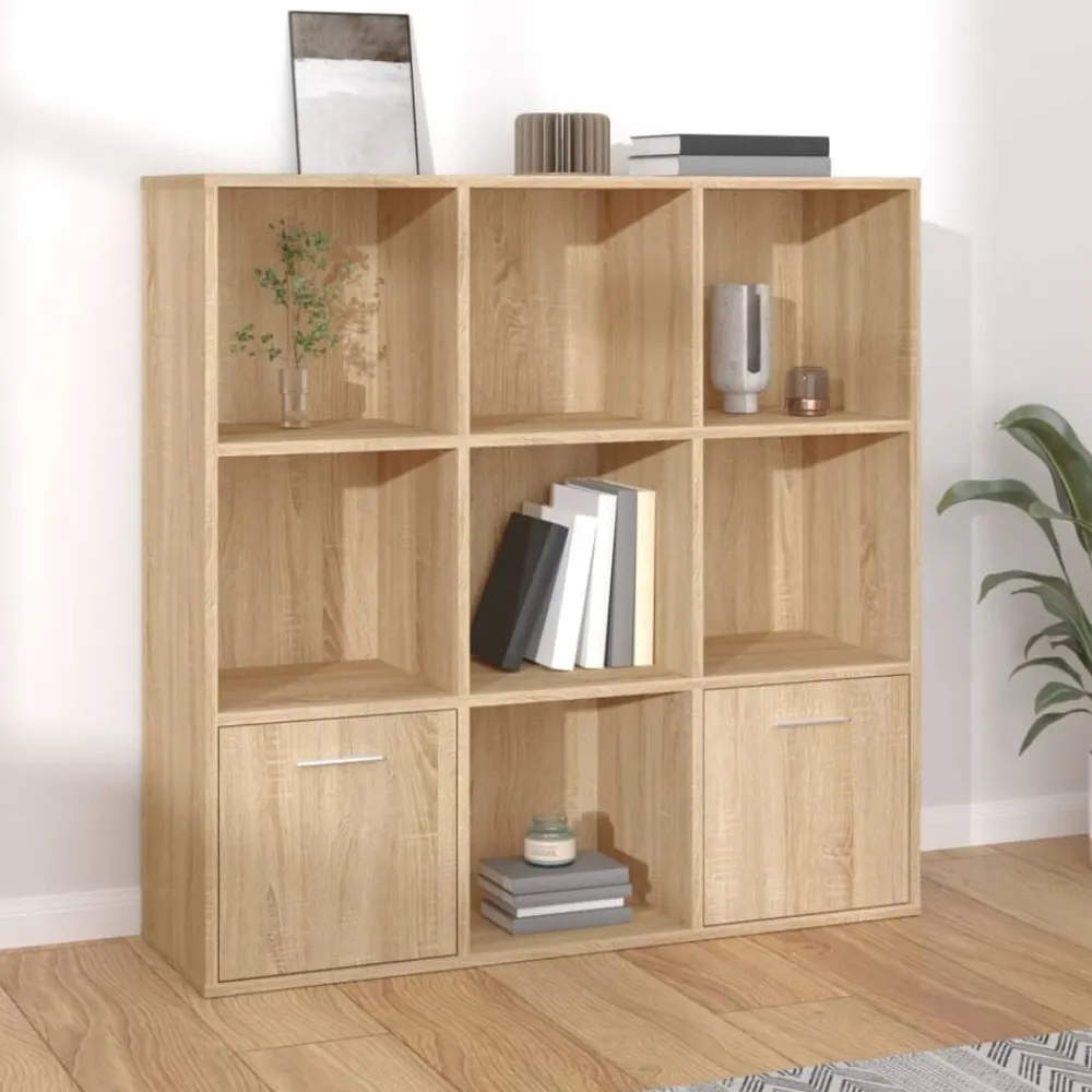 vidaXL Estanterías-Estantería madera contrachapada color 98x30x98cm