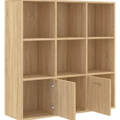 vidaXL Estanterías-Estantería madera contrachapada color 98x30x98cm