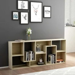 vidaXL Estantería madera contrachapada color 67x24x161 cm Roble Sonoma Hot