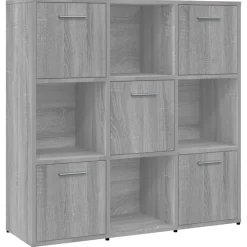 vidaXL Estanterías-Estantería madera contrachapada 90x30x90cm