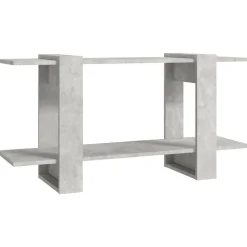 vidaXL Estantería madera contrachapada gris hormigón 100x30x51 cm Gris hormig&oacute;n Outlet