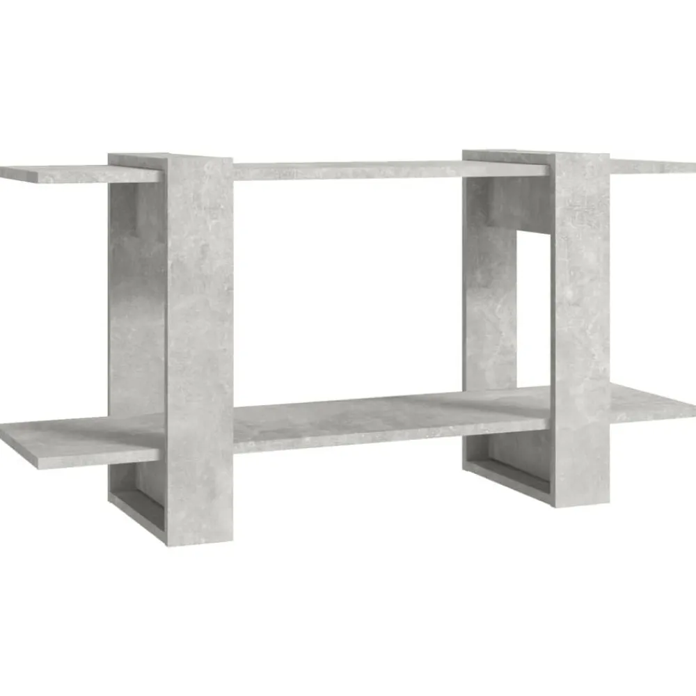 vidaXL Estantería madera contrachapada gris hormigón 100x30x51 cm Gris hormigón Outlet
