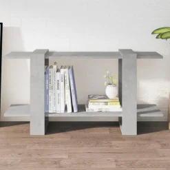 vidaXL Estantería madera contrachapada gris hormigón 100x30x51 cm Gris hormig&oacute;n Outlet