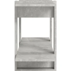 vidaXL Estantería madera contrachapada gris hormigón 100x30x51 cm Gris hormigón Outlet