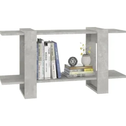 vidaXL Estantería madera contrachapada gris hormigón 100x30x51 cm Gris hormigón Outlet