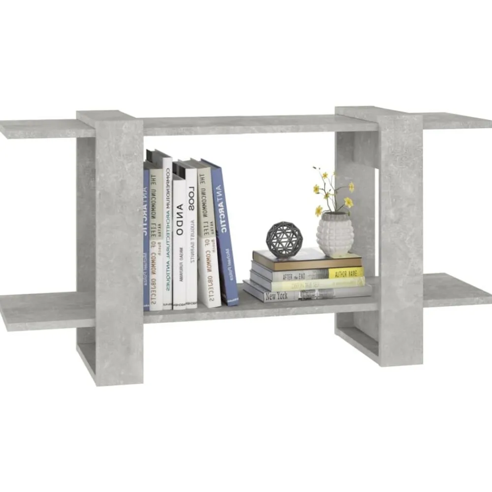 vidaXL Estantería madera contrachapada gris hormigón 100x30x51 cm Gris hormigón Outlet