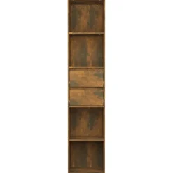 vidaXL Estantería madera contrachapada color 36x30x171cm Roble ahumado