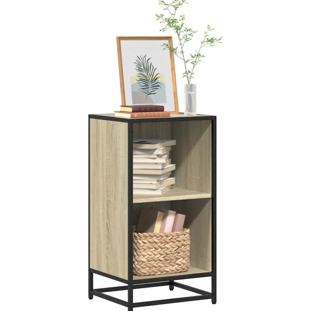 vidaXL Estanterías-Estantería madera contrachapada color roble 40x35x76 cm