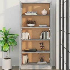 vidaXL Estanterías-Estantería madera contrachapada 82,5x30,5x185,5 cm