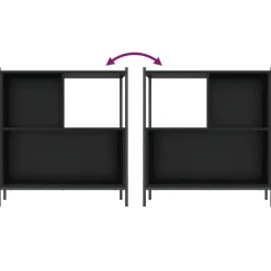 vidaXL Estanterías-Estantería madera de ingeniería 72x28x77,5 cm