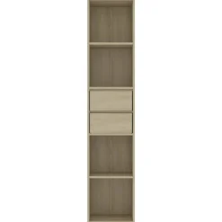 vidaXL Estantería madera de ingeniería color 36x30x171 cm Roble Sonoma Discount