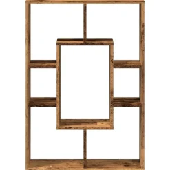vidaXL Estanterías-Estantería madera de ingeniería color envejecido 63x20x90 cm