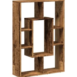 vidaXL Estanterías-Estantería madera de ingeniería color envejecido 63x20x90 cm