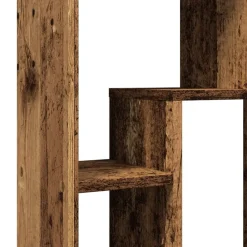 vidaXL Estanterías-Estantería madera de ingeniería color envejecido 63x20x90 cm