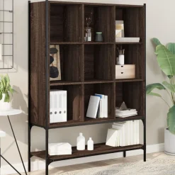 vidaXL Estantería madera de ingeniería marrón roble 102x30x141,5 cm Marr&oacute;n roble Hot