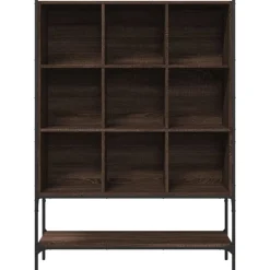 vidaXL Estantería madera de ingeniería marrón roble 102x30x141,5 cm Marrón roble Hot