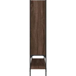 vidaXL Estantería madera de ingeniería marrón roble 102x30x141,5 cm Marrón roble Hot
