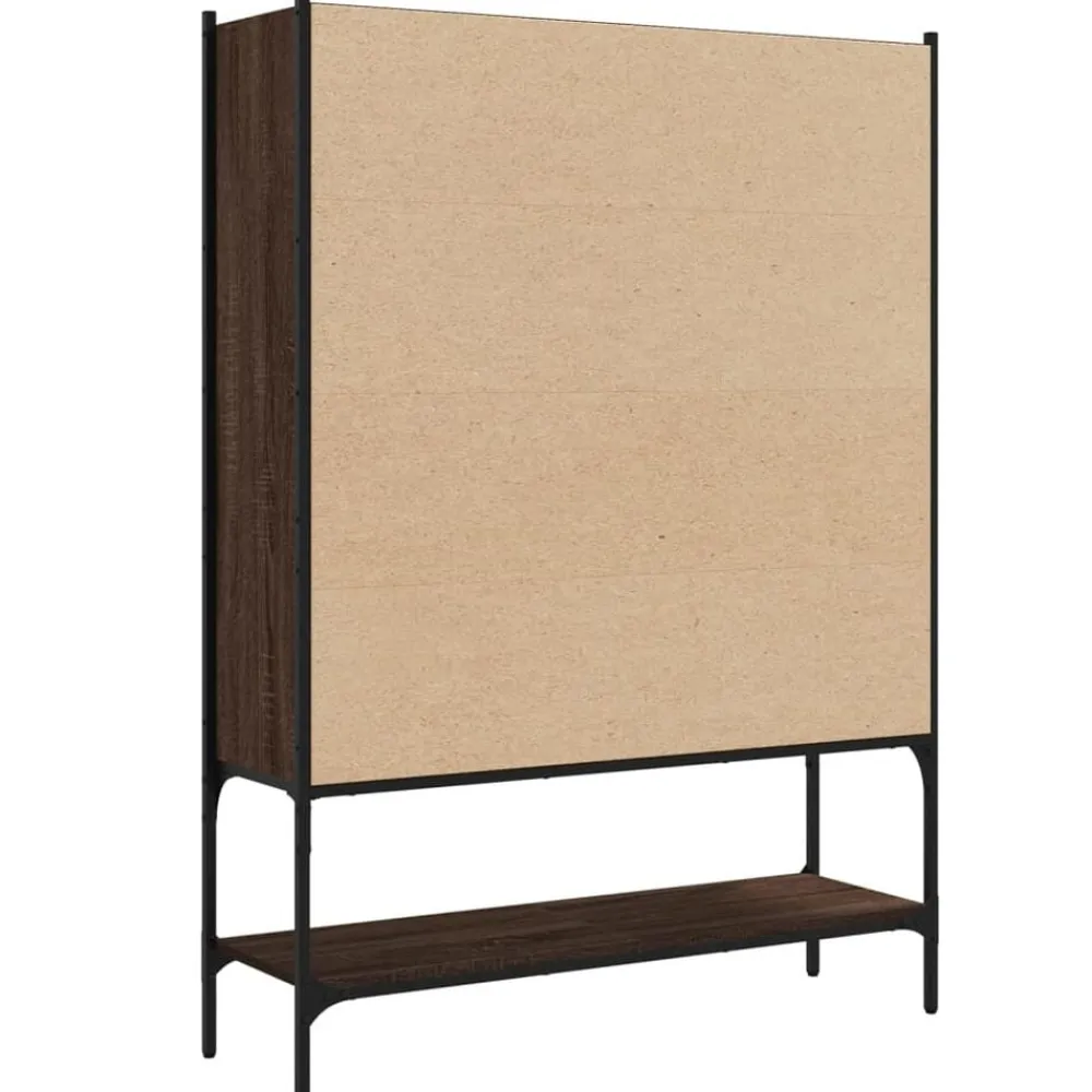 vidaXL Estantería madera de ingeniería marrón roble 102x30x141,5 cm Marrón roble Hot