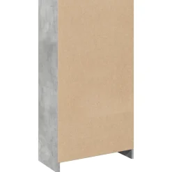vidaXL Estantería madera de ingeniería gris hormigón 57x28,5x107,5 cm Gris hormig&oacute;n Discount