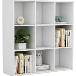 vidaXL Estantería madera de ingeniería 98x29x97,5 cm Blanco Clearance