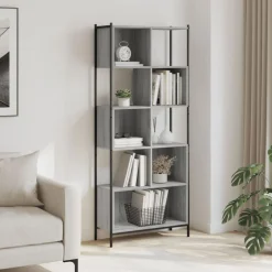 vidaXL Estanterías-Estantería madera de ingeniería 72x28x172 cm