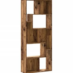 vidaXL Estantería madera de ingeniería color envejecido 67x24x161 cm Madera antigua New