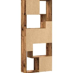 vidaXL Estantería madera de ingeniería color envejecido 67x24x161 cm Madera antigua New