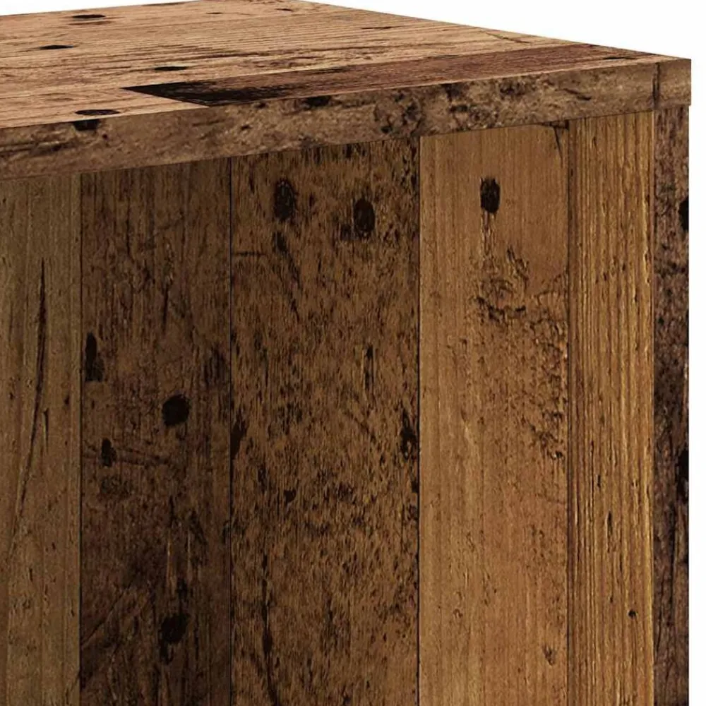 vidaXL Estantería madera de ingeniería color envejecido 67x24x161 cm Madera antigua New