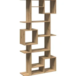 vidaXL Estanterías-Estantería madera de ingeniería roble artisian 92x29x188 cm