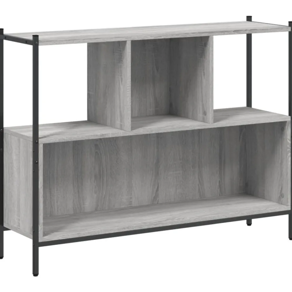 vidaXL Estantería madera de ingeniería 102x28x77,5 cm Gris sonoma Discount