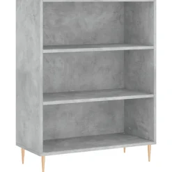 vidaXL Estantería madera de ingeniería gris hormigón 69,5x32,5x90 cm Gris hormig&oacute;n Sale