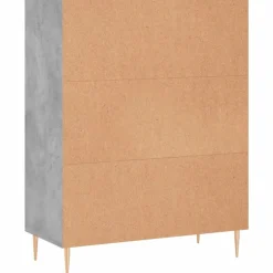 vidaXL Estantería madera de ingeniería gris hormigón 69,5x32,5x90 cm Gris hormig&oacute;n Sale