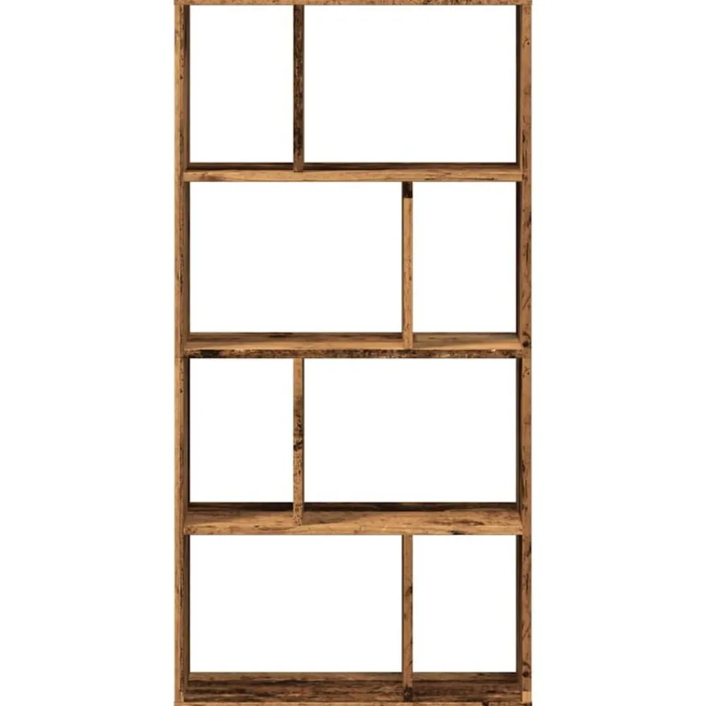 vidaXL Estantería madera de ingeniería color envejecido 60x20x120,5 cm Madera antigua Discount