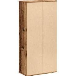vidaXL Estanterías-Estantería madera de ingeniería color envejecido 50x25x105 cm