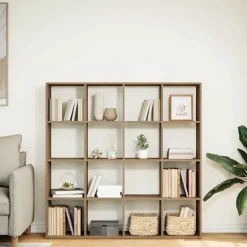 vidaXL Estanterías-Estantería madera de ingeniería roble artisian 137,5x29x137,5cm